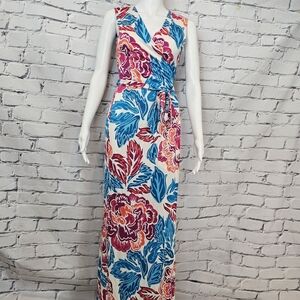 Diane Von Furstenberg New Yahzi Silk Wrap Maxi Dress